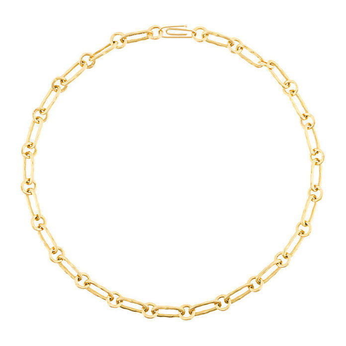 18Κ Gold Hammered Collar Necklace