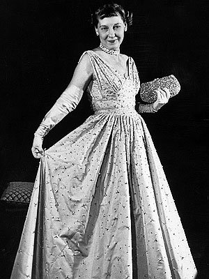 Mamie Eisenhower, Nettie Rosenstein, 1953, Inaugural Gown