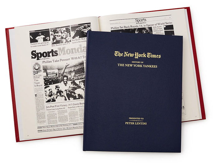 нов York Times Custom Baseball Book