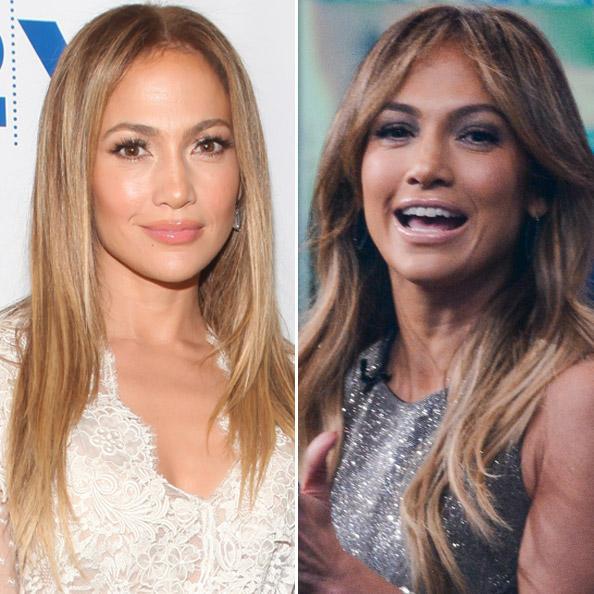 Jlo before, after bangs
