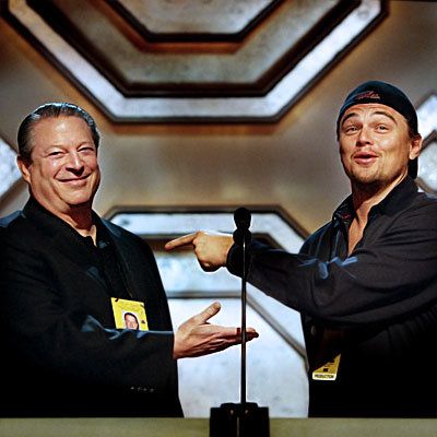 Al Gore, Leonardo DiCaprio, Oscars 2007, Behind the Scenes