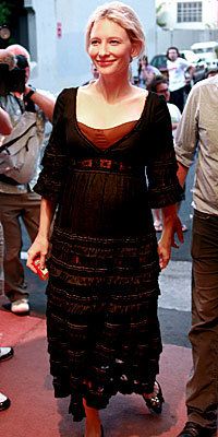 Cate Blanchett, maternity style, celebrity style, celebrity fashion, pregnant celebrities