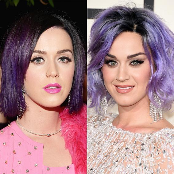 Katy Perry new purple hair 