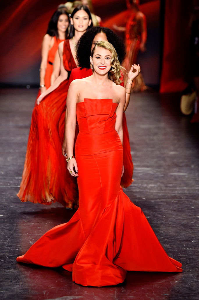 το κόκκινο Dress NYFW 2016 Lead