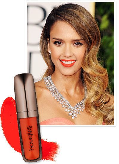 Τζέσικα Alba's Tangerine Lipstick