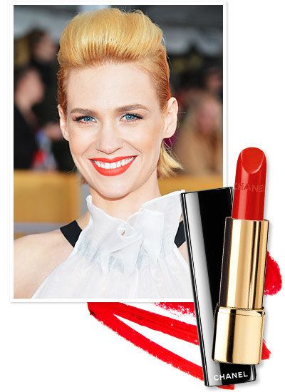Ιανουάριος Jones's modern, orange-based lipstick