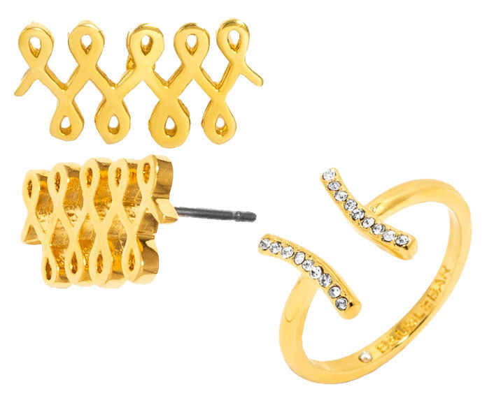BaubleBar Pisces Jewelry (Earring Crawler Studs and Ring) 