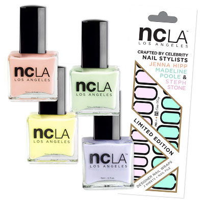 NCLA's Orbit Ring Nail Wraps with their Life Is a Beach lacquers