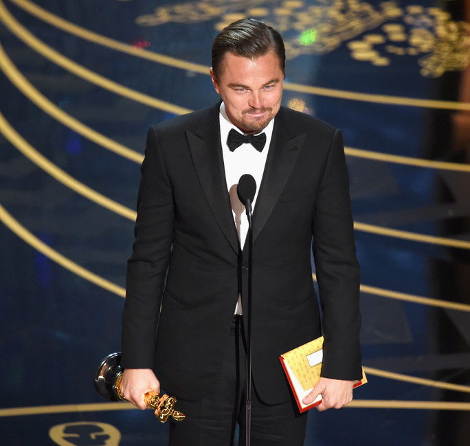 Леонардо DiCaprio’s first win!