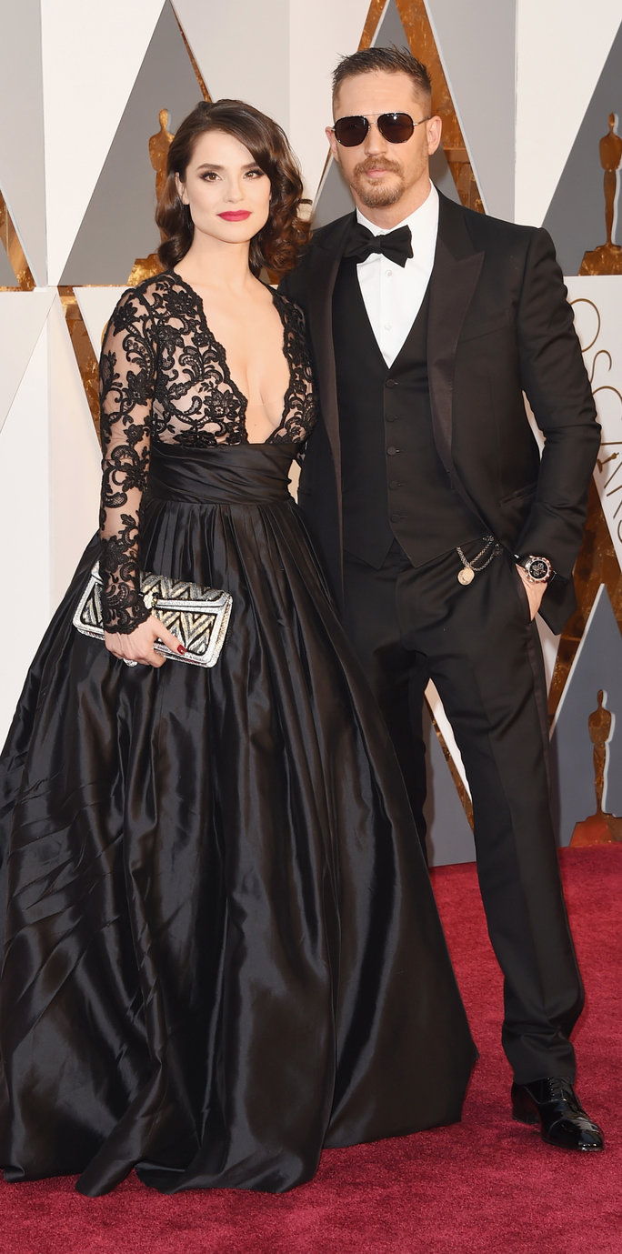 Κάποιος Hardy and wife Charlotte Riley - Oscars 2016