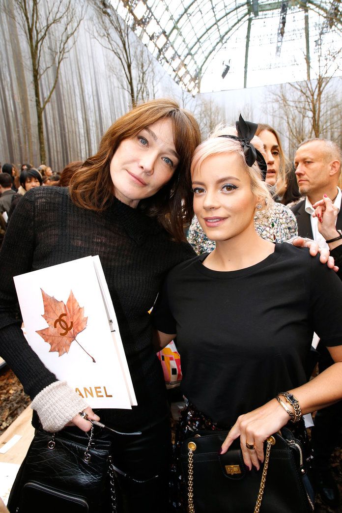 Карла Bruni and Lily Allen