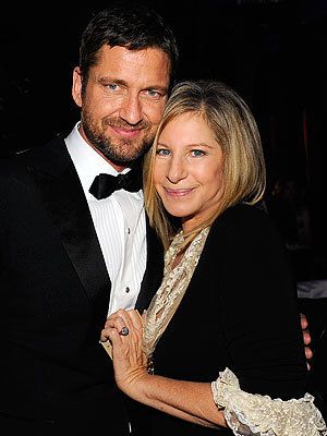 2010 Oscar After-Parties - Gerard Butler and Barbara Streisand - Governors Ball