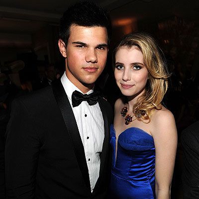 2010 Oscar After-Parties - Taylor Lautner and Emma Roberts - Vanity Fair Party