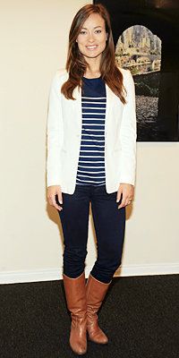 звезда Q&A Spring Accessories - Olivia Wilde - What is Your Go-To Shoe?