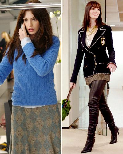 Най- Devil Wears Prada - Anne Hathaway - Best Movie Makeovers