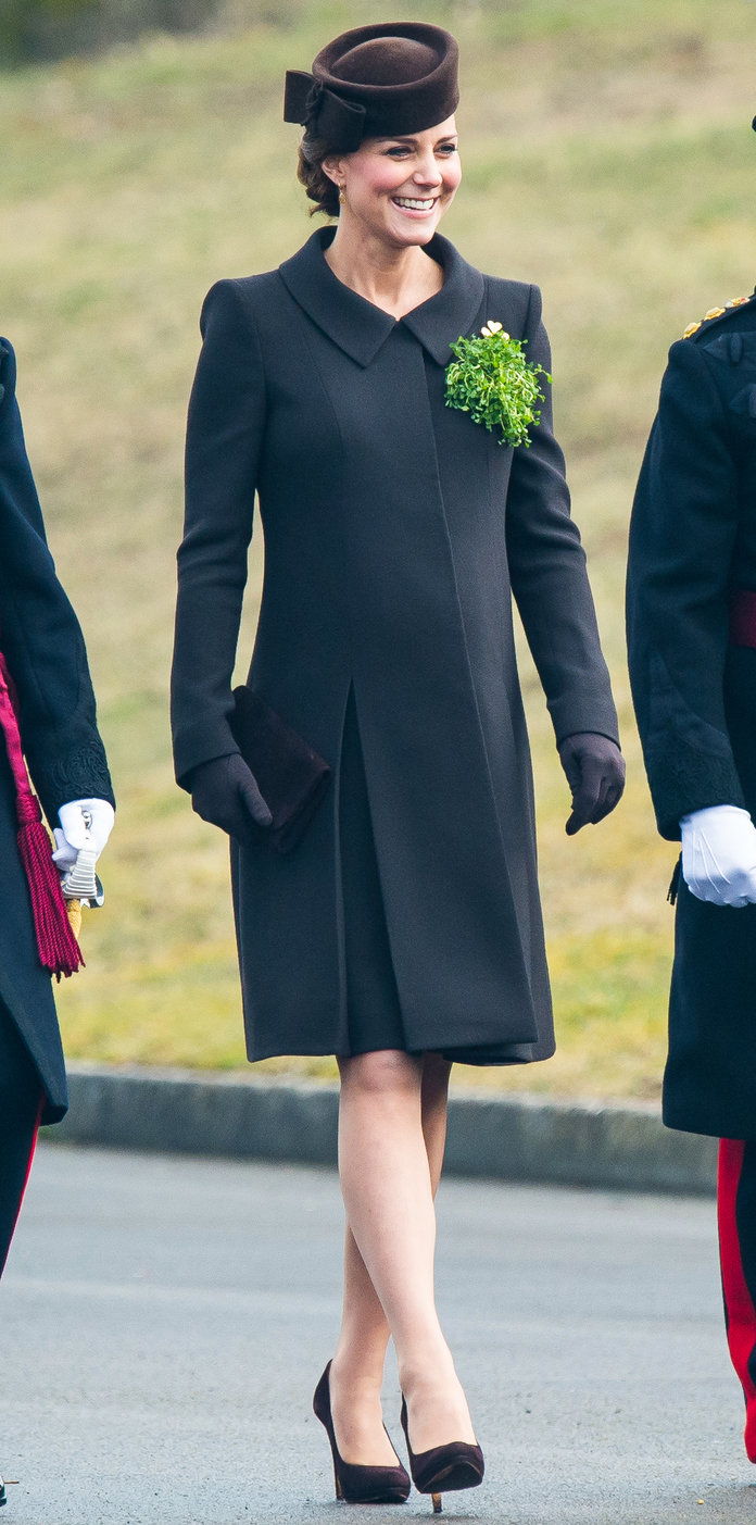 Най- Duke And Duchess Of Cambridge Attend St Patrick's Day Parade At Mons Barracks