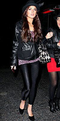 Lindsay Lohan, celebrity designer, leggings, celebrity style