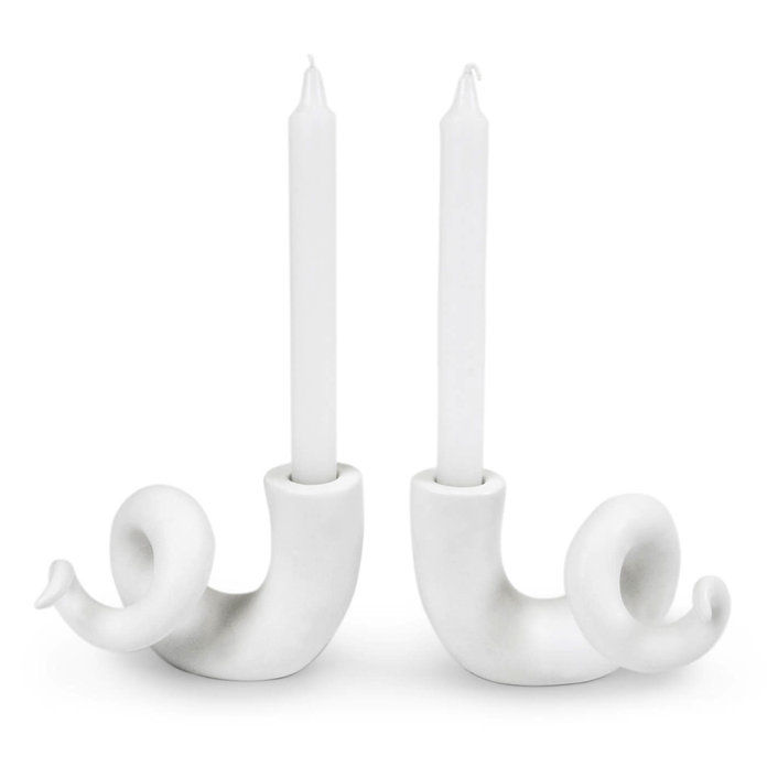 HORN CANDLE HOLDERS
