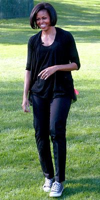 Мишел Obama Style Diary - Michelle Obama in Clu - Converse