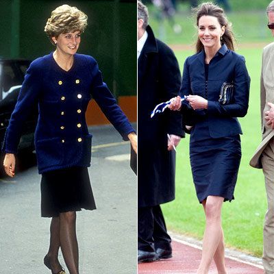 Кейт Middleton - Princess Diana - Blue - Suit
