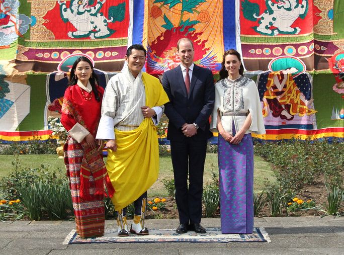 с the King and Queen of Bhutan