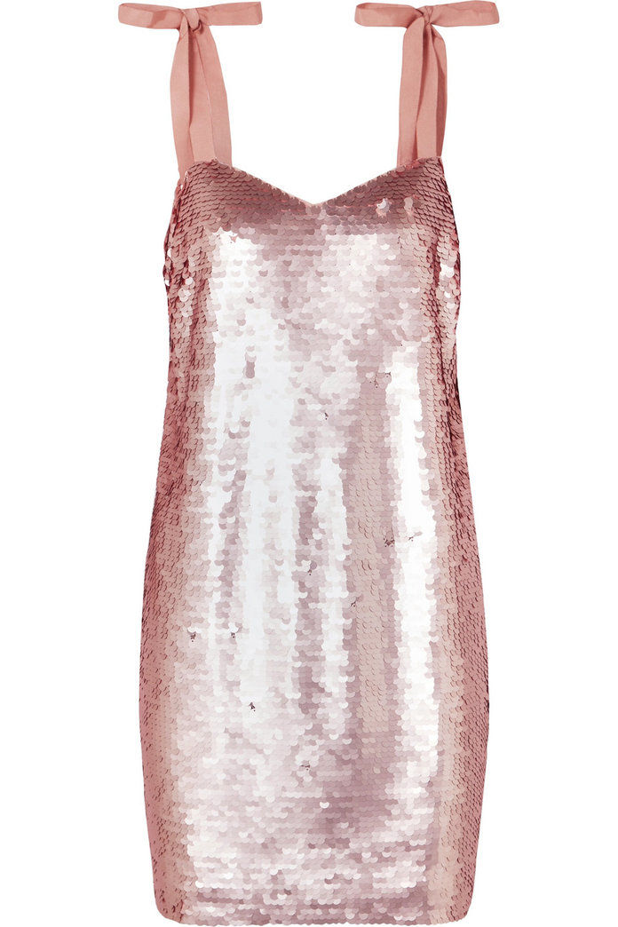 Yokners paillette-embellished tulle mini dress