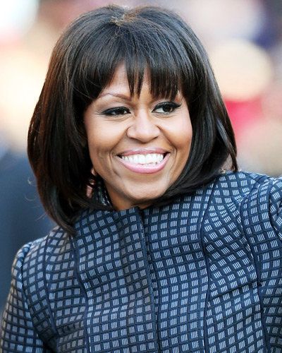 най-доброто Bangs - Michelle Obama