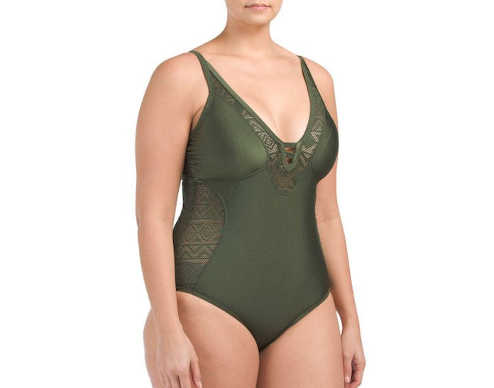зелен swimsuit