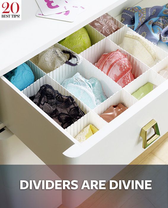 20 Tips Organizing Your Closet - DIVIDERS ARE DIVINE