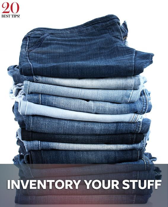 20 Tips Organizing Your Closet - INVENTORY YOUR STUFF