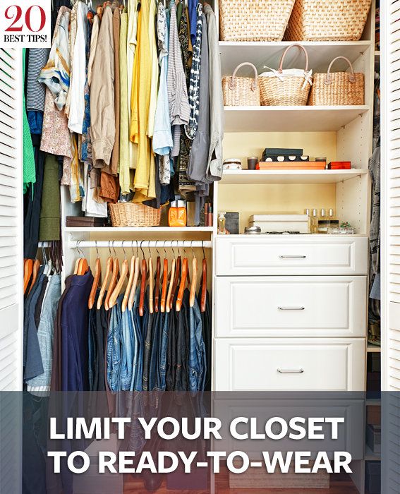 20 Tips Organizing Your Closet - LIMIT YOUR CLOSET TO READY-TO-WEAR