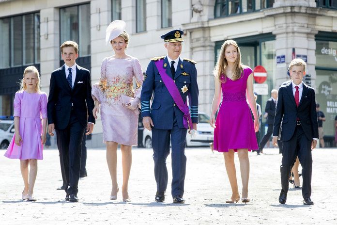 Πριγκίπισσες Elisabeth and Eleonore and Princes Gabriel and Emmanuel of Belgium