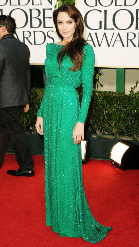Анджелина Jolie attends 2011 Golden Globes