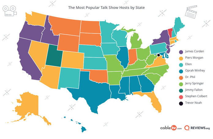 Който host is your state's favorite?