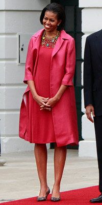Мишел Obama - Calvin Klein Collection - Erickson Beamon - Michelle Obama Style Diary