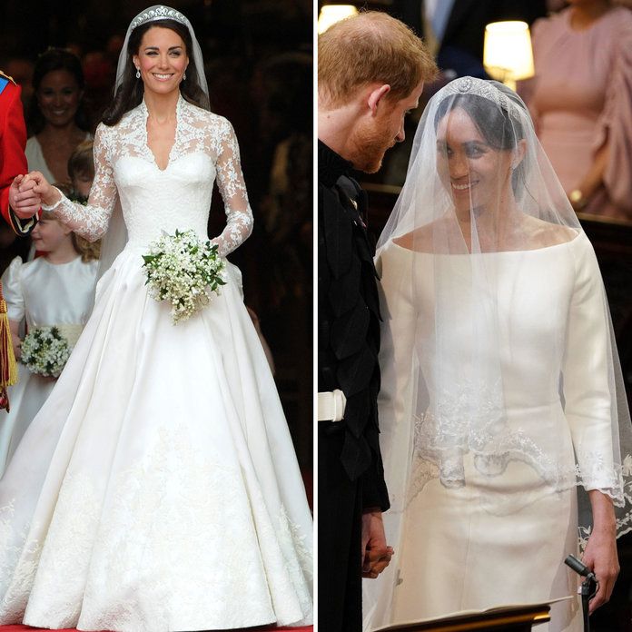 Кейт Middleton Meghan Markle Wedding Dresses - Embed