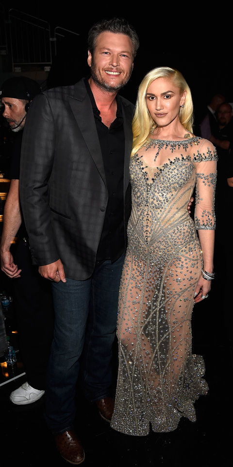 Τραγουδιστές Blake Shelton (L) and Gwen Stefani attend the 2016 Billboard Music Awards at T-Mobile Arena on May 22, 2016 in Las Vegas, Nevada. 