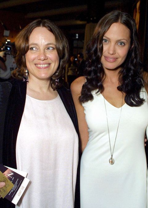 Анджелина Jolie and Marcheline Bertrand