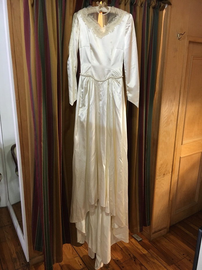 Altered Grandmother Gown - Hanger - Embed