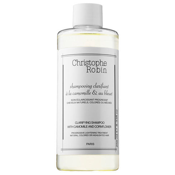 Christophe Robin Clarifying Shampoo with Camomile and Cornflower Progressive Lightening Treatment 