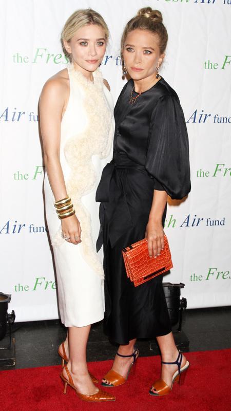 Дева Мария Kate and Ashley Olsen at the Fresh Air Fund gala