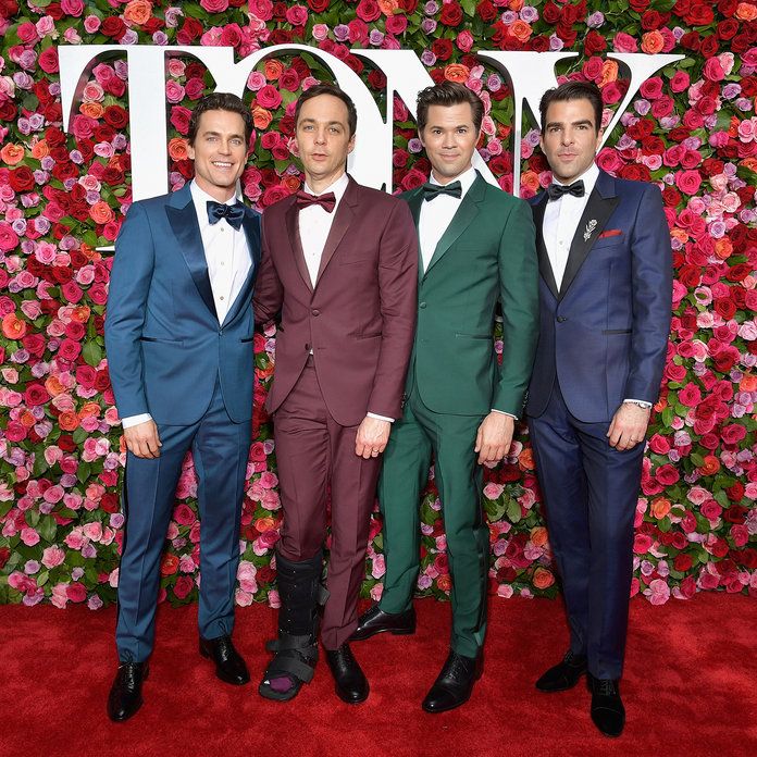 матов Bomer, Jim Parsons, Andrew Rannells and Zachary Quinto