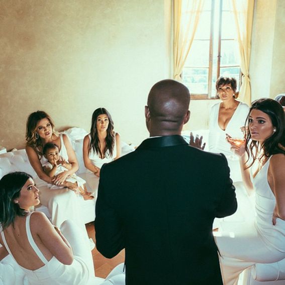 Κιμ Kardashian, Khloe Kardashian, Kanye West, wedding