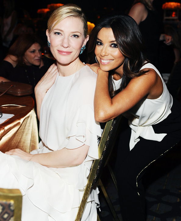 Дами in Film 2014 Crystal + Lucy Awards: Cate Blanchett and Eva Longoria