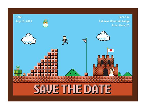 Nintendo Wedding Invitation