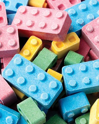 Καραμέλα Month - Lego block from Concord Confections