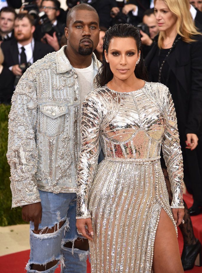 Ким Kardashian and Kanye West 