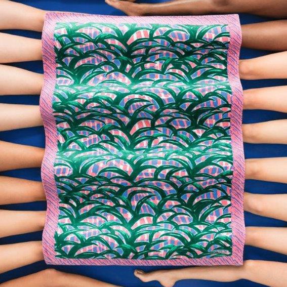 дизайнер Beach Towel - Kenzo Mint Leaves Towel