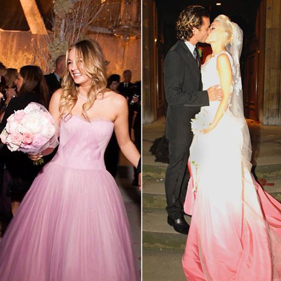 Μη traditional Celebrity Brides Gwen Stefani and Kaley Cuoco