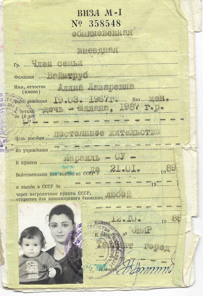 Μιλάνα Vayntrub's Mother's Passport Photo 1989 - Embed 
